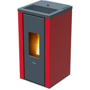 Stufa A Pellet Mod.Vera Col. Rosso