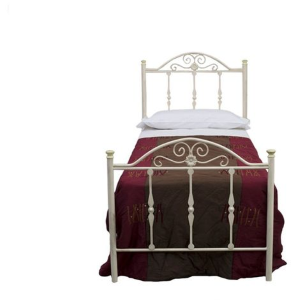 Letto Ferro Battuto 1 P.Avorio Oro