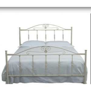 Letto Ferro Battuto 1 1/2 P. Avorio Oro