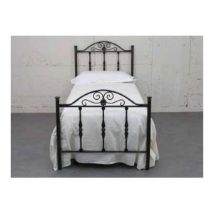 Letto Ferro Battuto 1 P.Nero Oro