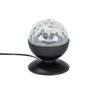 Disco Light Rgb Led 3 Watt Da Tavolo Grande Nero