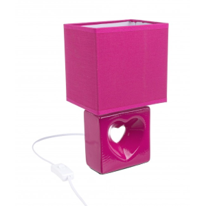 Lampada Tav. Astrea Cuore Cr H27.5