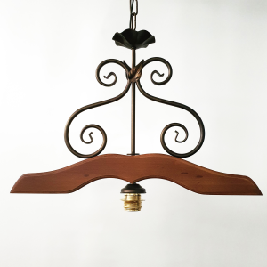 Sospensione 1 Luce Legno