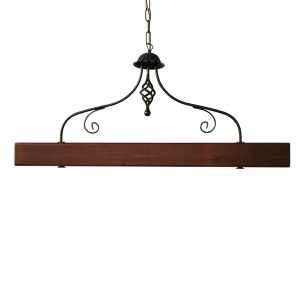 Bilanciere 2 Luci Con Legno