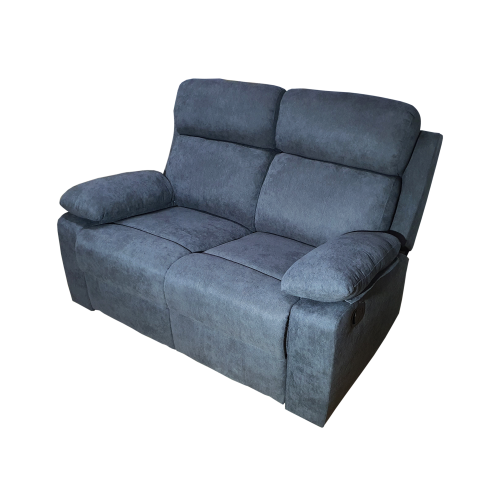 Divano 2 posti 2 recliner elettrici grigio scuro Brienz