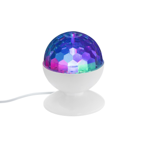 Disco Light Rgb Led 3 Watt Da Tavolo Grande Bianco
