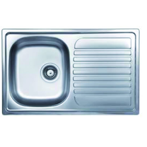 Kit Cucina Lavello Cm 80 Inox 1 Vasca + G. Dx