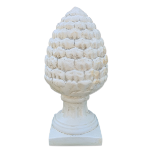 Pigna Da Esterno In Cemento E Polvere Di Marmo H.80 Cm