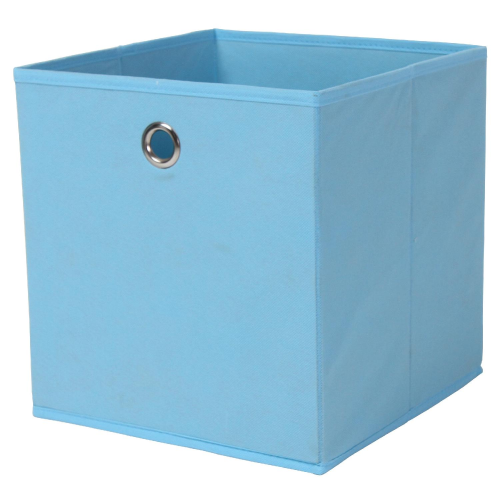 94529 - Portaoggetti Cubo Cm.27X27X28H Azzurro - - 