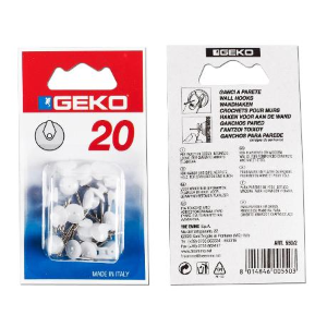 Gancetto Per Quadri A 1 Punta + Applicatore 20 Pz.