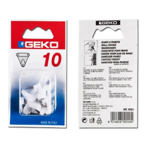 Gancetto Per Quadri A 3 Punte + Applicatore 10 Pz.