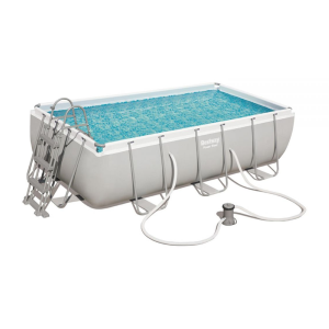 Piscina CM 404X201X100H Mod. 56441 Rettangolare Power Steel con pompa filtro LT. 6478