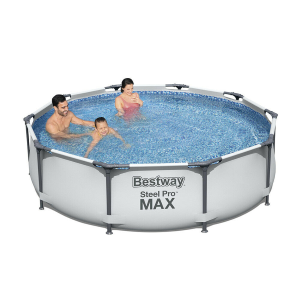 Piscina CM 305X76H Mod. 56408 Tonda Steel pro Max con pompa filtro LT. 4678