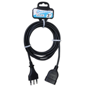 Prolunga ML.3 Sez.3X1 16A Bip. Nera