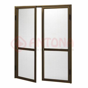 Zanzariera Priscilla Porte Battente 150X240 Marrone 2 Ante