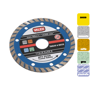 Disco Diamantato Turbo Blu 230Mm