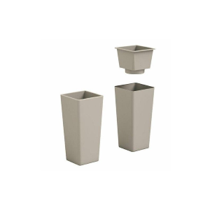 Cache-Pot Clou Quadr. Alto H 85 Cm Avana