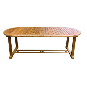 Tavolo Legno Allungabile Acacia 180/240 x 100 Ovale