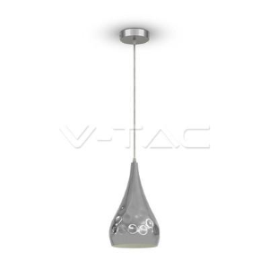 Lampadario Con Portalampada Cilindro Cromo Goccia 180